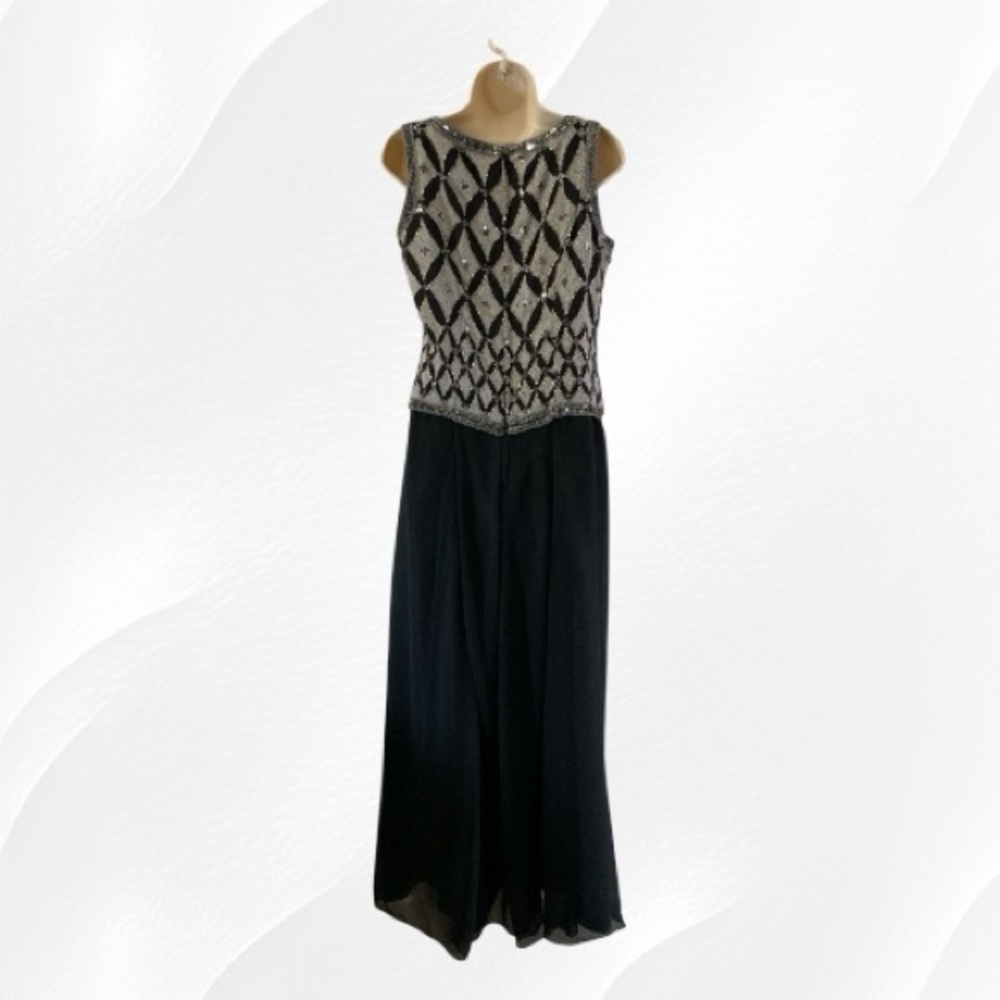 Mark & John by Gopal Vintage Silk Beaded Formal Gown NWT Size Medium (8-10) - Picture 4 of 5